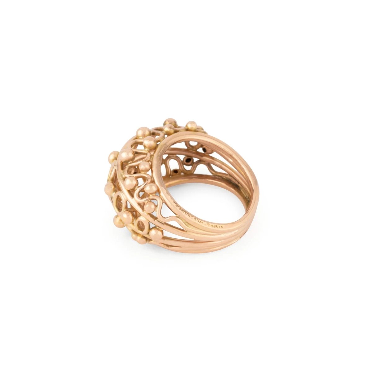 Bague Boule BOUCHERON en or rose - Castafiore