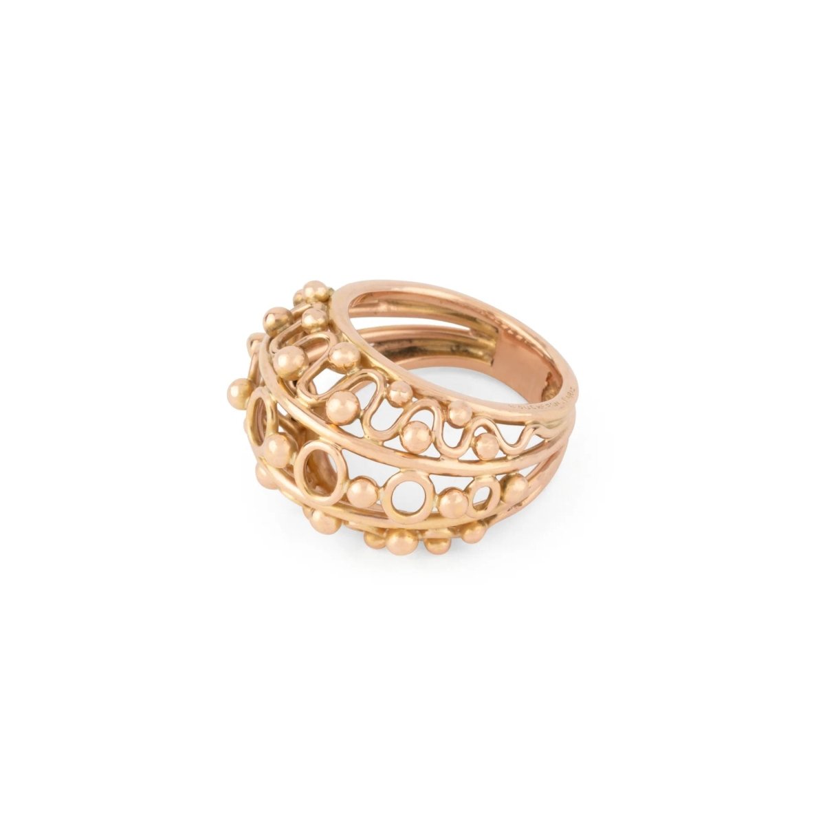 Bague Boule BOUCHERON en or rose - Castafiore