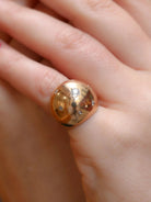 Bague boule diamants taille ancienne - Castafiore