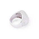 Bague boule en or gris et diamants - Castafiore