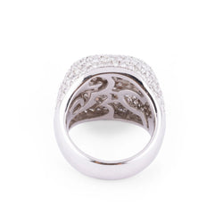 Bague boule en or gris et diamants - Castafiore