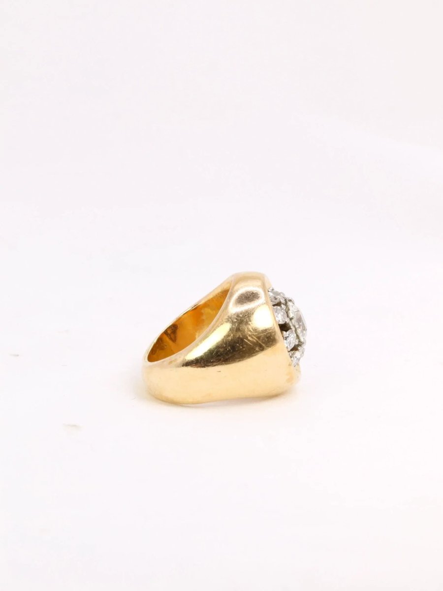 Bague boule or diamants - Castafiore