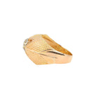 Bague boule or jaune diamant taille ancienne - Castafiore