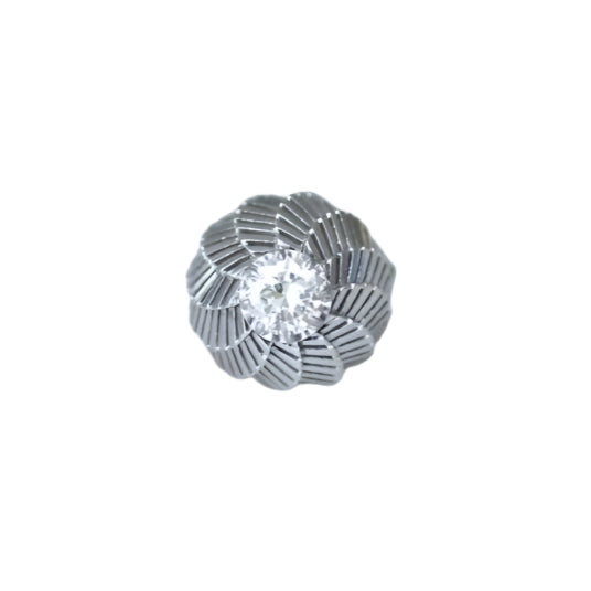 Bague Boule Spirale Diamant 1.25 Carats sur Platine - Castafiore