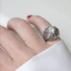 Bague Boule Spirale Diamant 1.25 Carats sur Platine - Castafiore