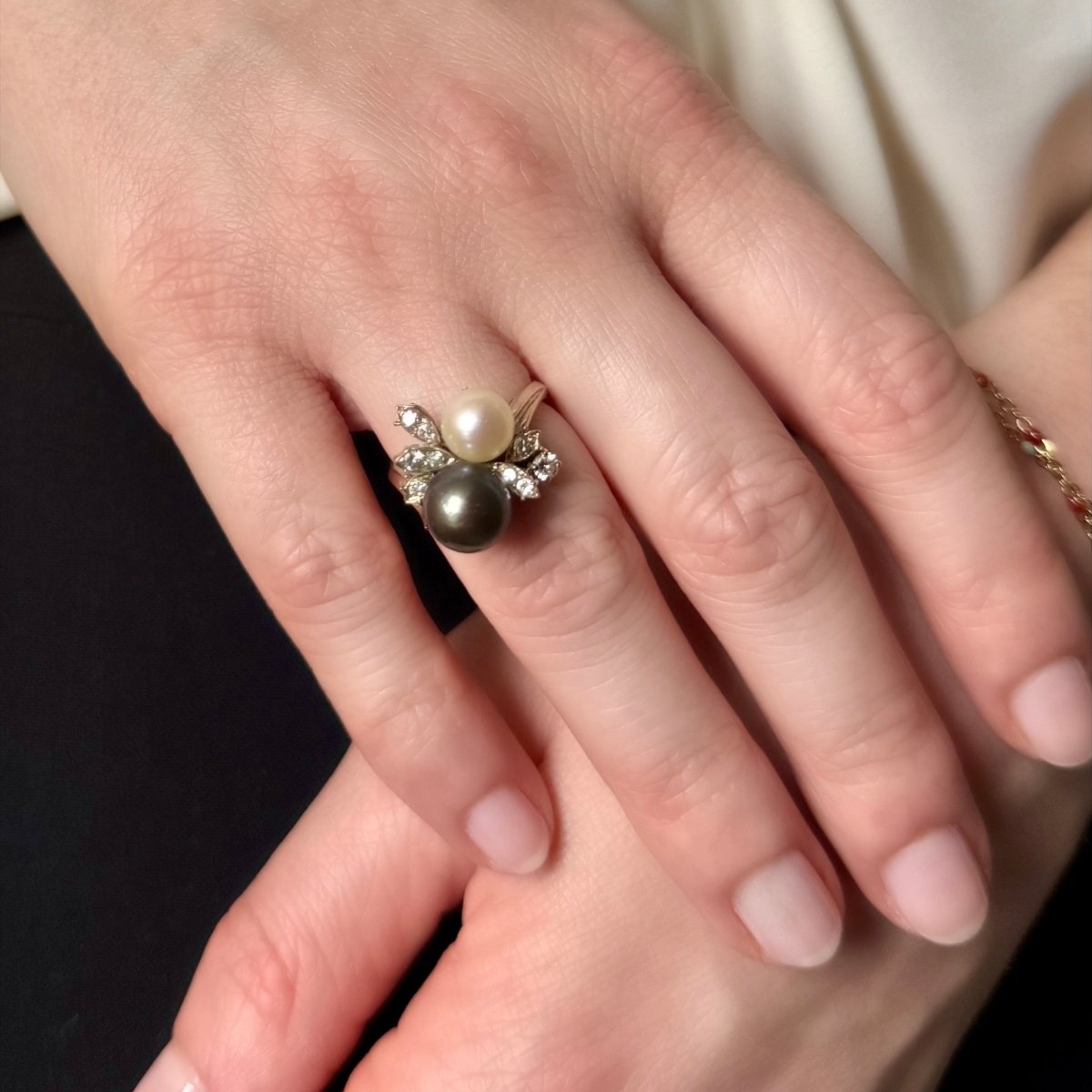 Bague bouquet de perles - Castafiore
