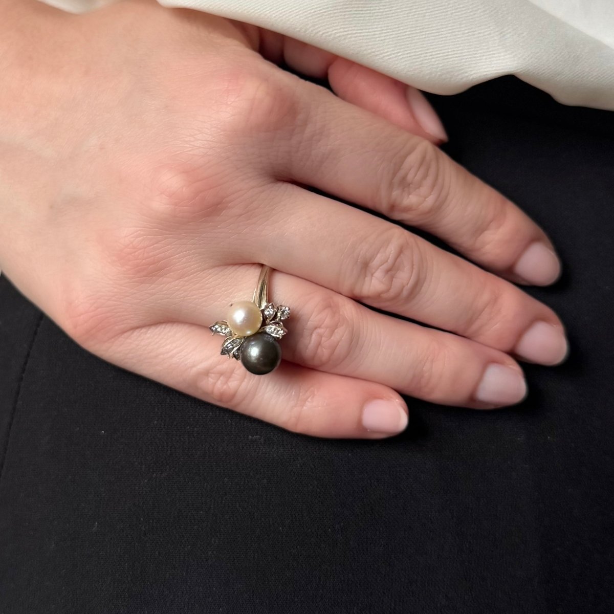 Bague bouquet de perles - Castafiore