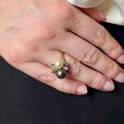 Bague bouquet de perles - Castafiore