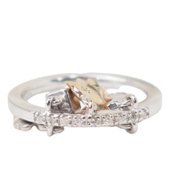 Bague breloques en or blanc et diamants - Castafiore