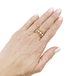 Bague BUCCELLATI "Eternelle Band" en or et diamants - Castafiore