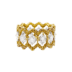 Bague BUCCELLATI "Eternelle Band" en or et diamants - Castafiore