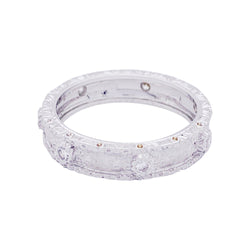 Bague Buccellati "Eternelle Macri Capri" or blanc, diamants. - Castafiore