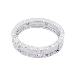Bague Buccellati "Eternelle Macri Capri" or blanc, diamants. - Castafiore