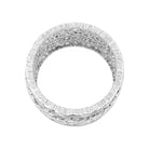 Bague Buccellati "Eternelle Tulle Ramage" or blanc, diamants. - Castafiore