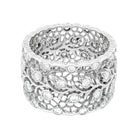 Bague Buccellati "Eternelle Tulle Ramage" or blanc, diamants. - Castafiore