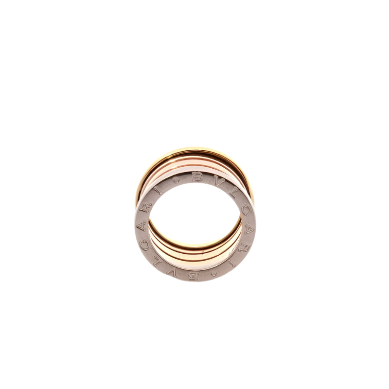 Bague BULGARI "B. Zero 1" en or jaune, or rose et or blanc - Castafiore