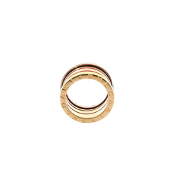 Bague BULGARI "B. Zero 1" en or jaune, or rose et or blanc - Castafiore