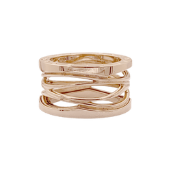 Bague Bulgari “B.Zero1 Zaha Hadid" en or rose. - Castafiore