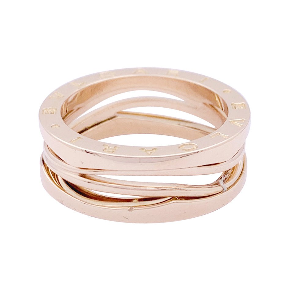 Bague BULGARI “B.Zero1 Zaha Hadid" en or rose - Castafiore