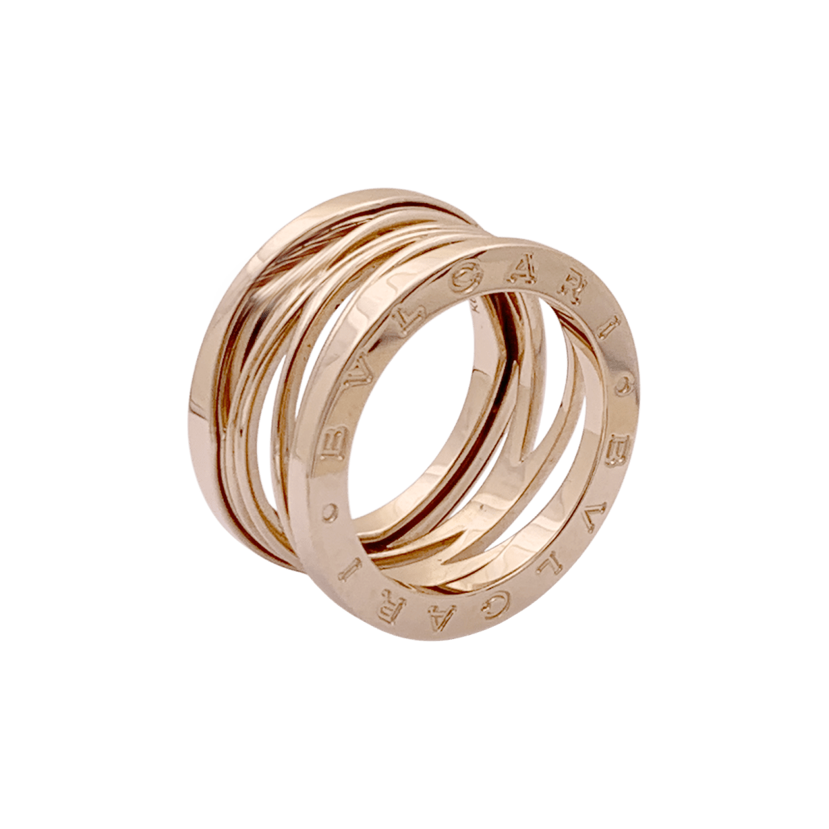 Bague Bulgari “B.Zero1 Zaha Hadid" en or rose. - Castafiore