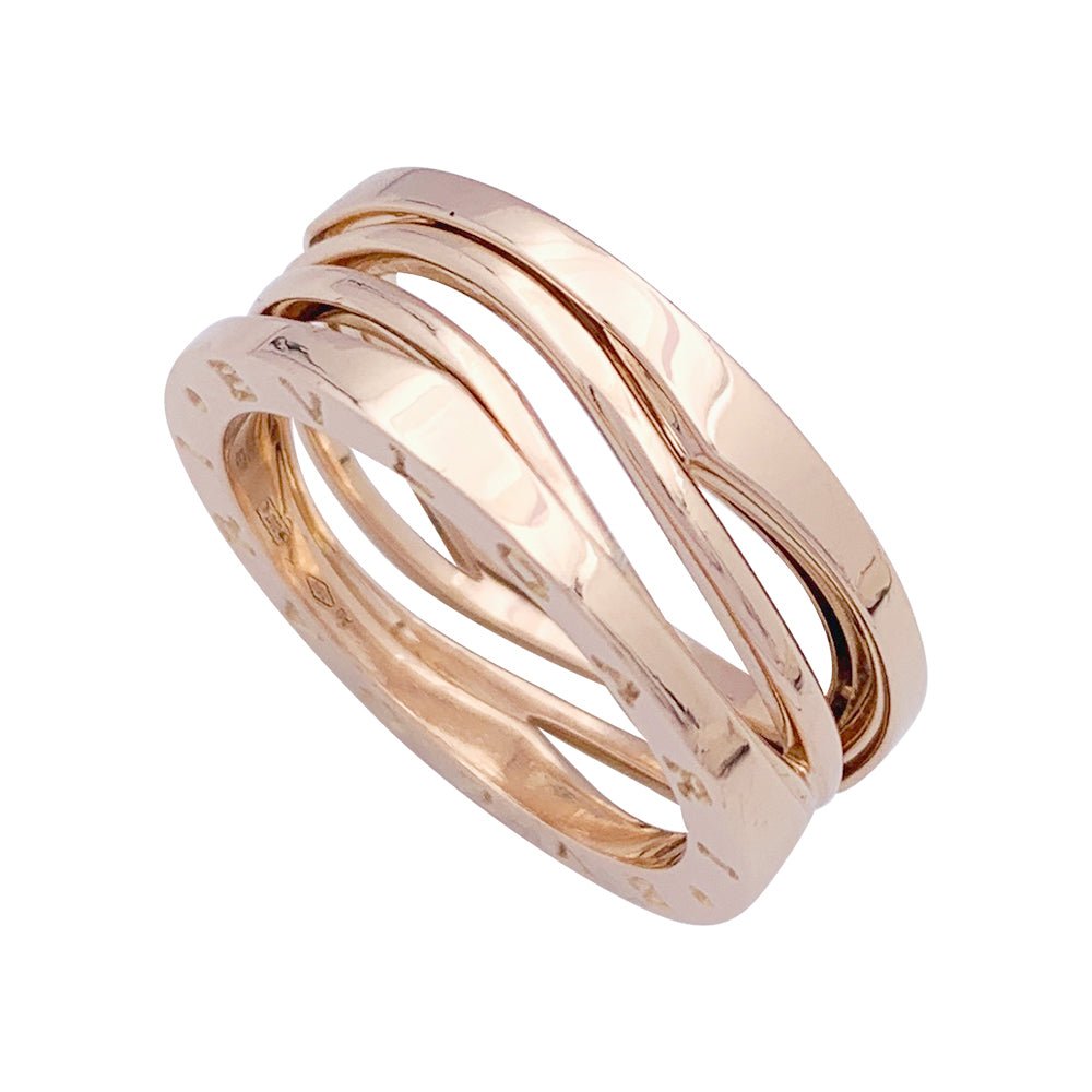 Bague BULGARI “B.Zero1 Zaha Hadid" en or rose - Castafiore