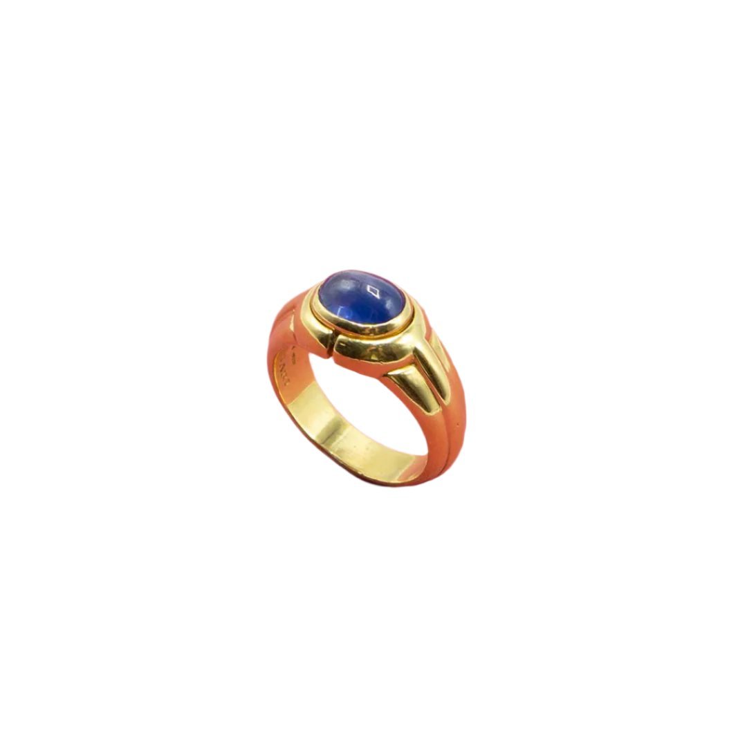 Bague BULGARI en or et saphir - Castafiore