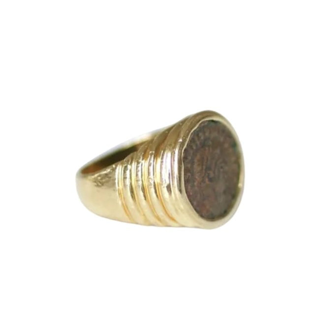 Bague BULGARI "Monete" en or jaune - Castafiore