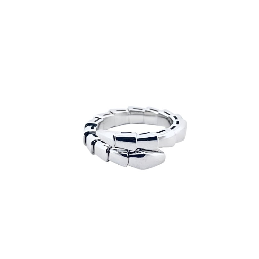 Bague BULGARI, Serpent en or blanc - Castafiore