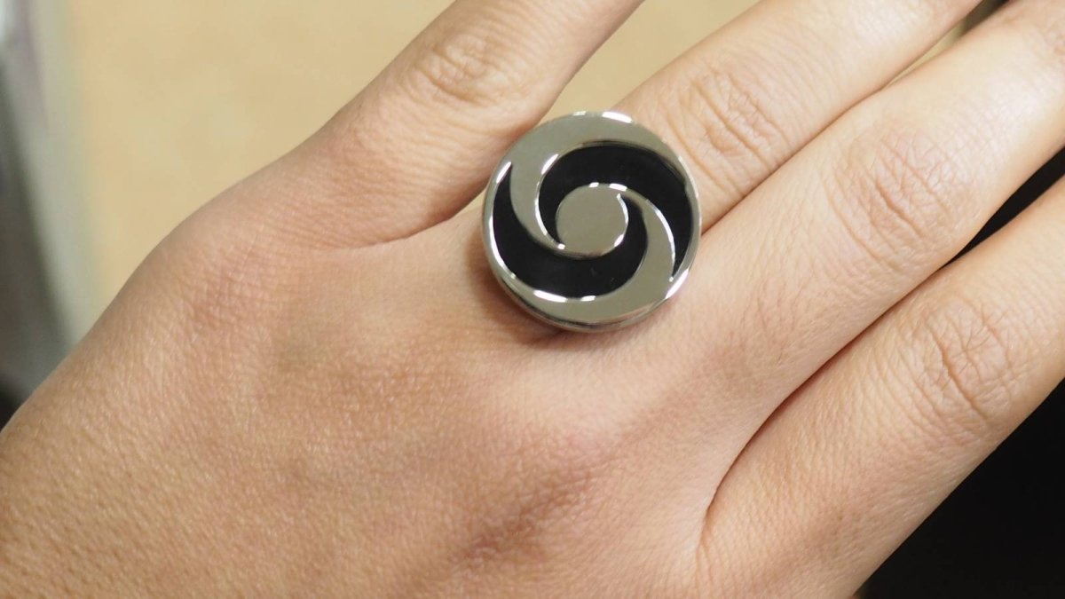 Bague Bulgari Yin Yang en or blanc et onyx - Castafiore