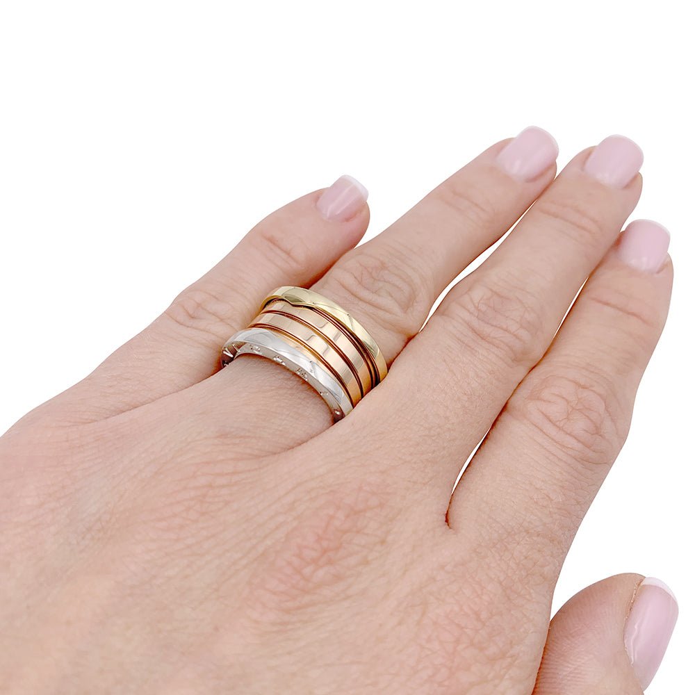 Bague Bulgari,"B.Zero1", trois ors. - Castafiore