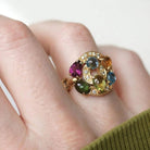 Bague Bvlgari Astrale or jaune, pierres fines et diamants - Castafiore