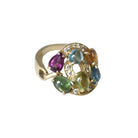 Bague Bvlgari Astrale or jaune, pierres fines et diamants - Castafiore