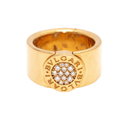 Bague BVLGARI "BVLGARI" en or rose et diamants - Castafiore