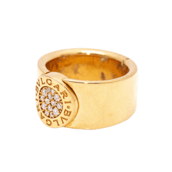 Bague BVLGARI "BVLGARI" en or rose et diamants - Castafiore