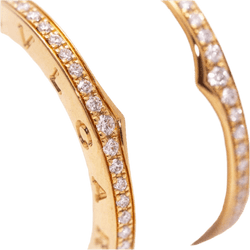 Bague BVLGARI "B.Zero1" en or rose, céramique et diamants - Castafiore