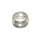 Bague Bvlgari Parentesi EU54 - Or blanc et diamants - Castafiore