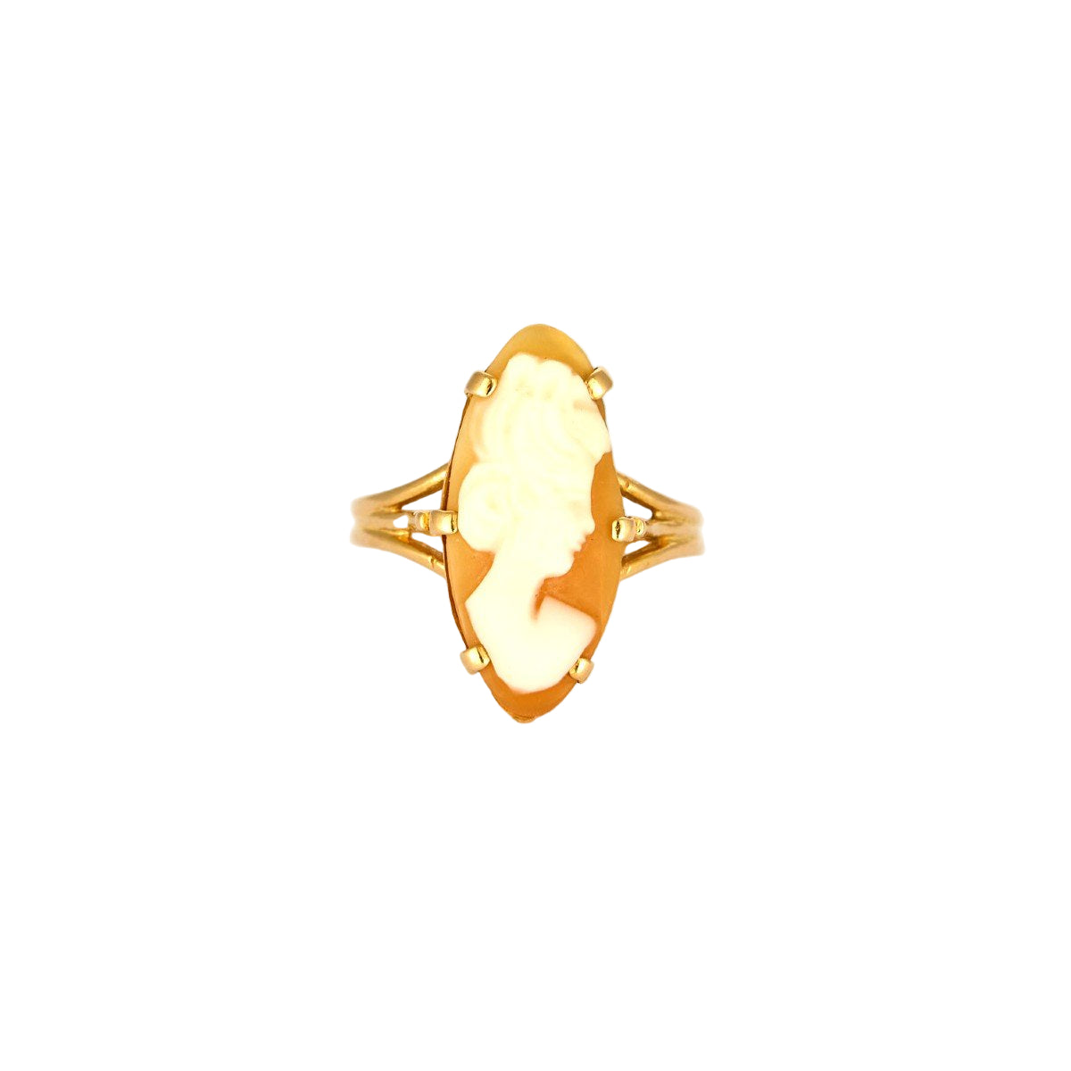 Bague Camée en or jaune - Castafiore