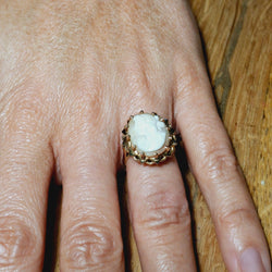 Bague Camée en or rose - Castafiore