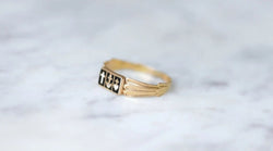 Bague Capelet régionale or et émail - Castafiore