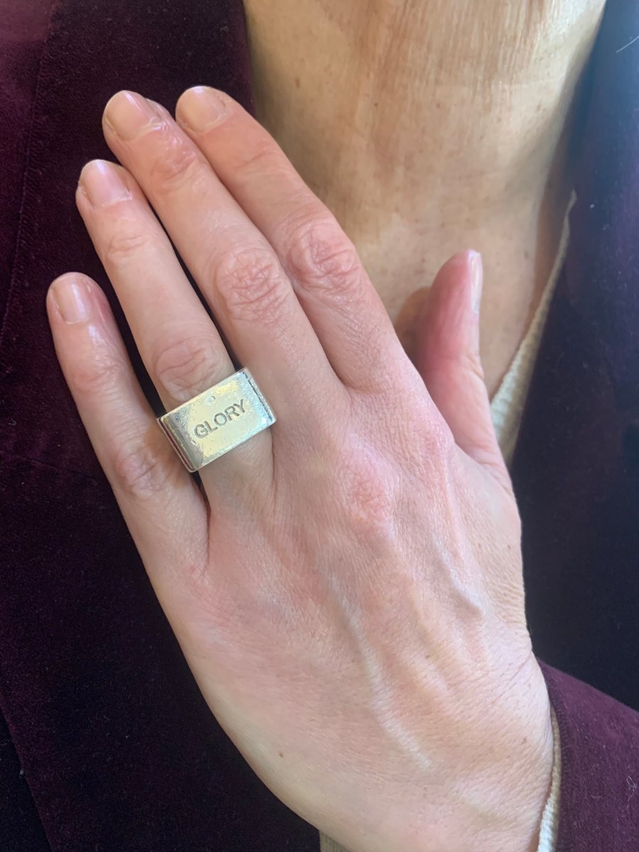 Bague Carrée Attribuée à Dinh Van Argent 925 Millièmes - Castafiore