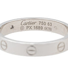 Bague Cartier Alliance Love Or blanc Diamant - Castafiore