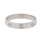 Bague Cartier Alliance Love Or blanc Diamant - Castafiore