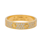 Bague Cartier Alliance Love Or jaune Diamant - Castafiore