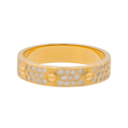 Bague Cartier Alliance Love Or jaune Diamant - Castafiore