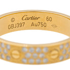 Bague Cartier Alliance Love Or jaune Diamant - Castafiore