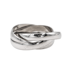 Bague Cartier Alliance Trinity en or blanc - Castafiore