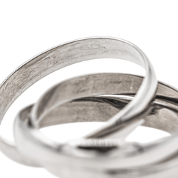 Bague Cartier Alliance Trinity en or blanc - Castafiore