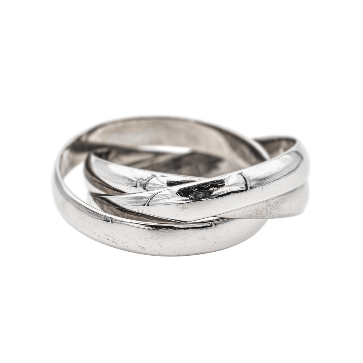 Bague Cartier Alliance Trinity en or blanc - Castafiore