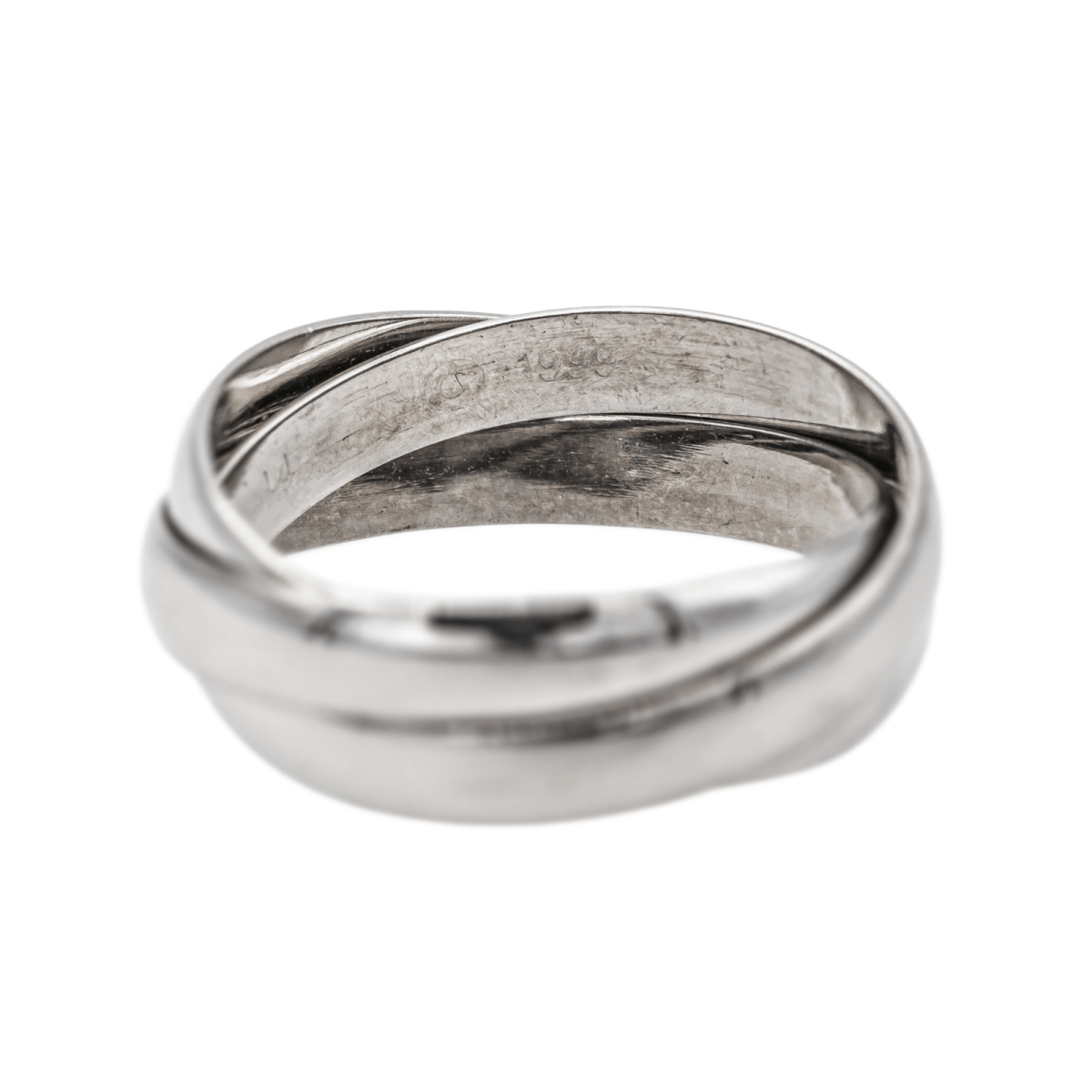 Bague Cartier Alliance Trinity en or blanc - Castafiore