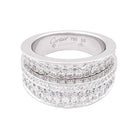 Bague CARTIER "Barrette" en or blanc et diamants - Castafiore